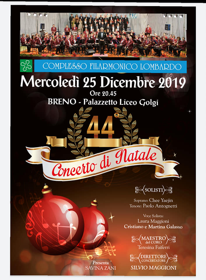 CONCERTO DI NATALE BRENO 25 DICEMBRE 2019