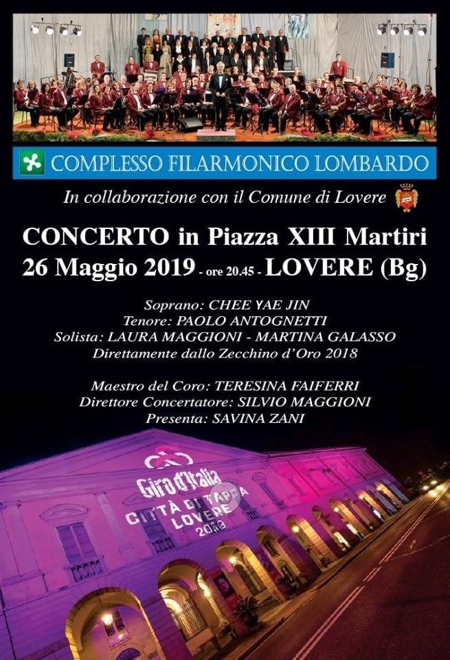 CONCERTO LOVERE 26 MAGGIO 2019